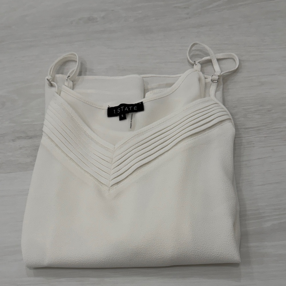 1. State White Camisole Top
